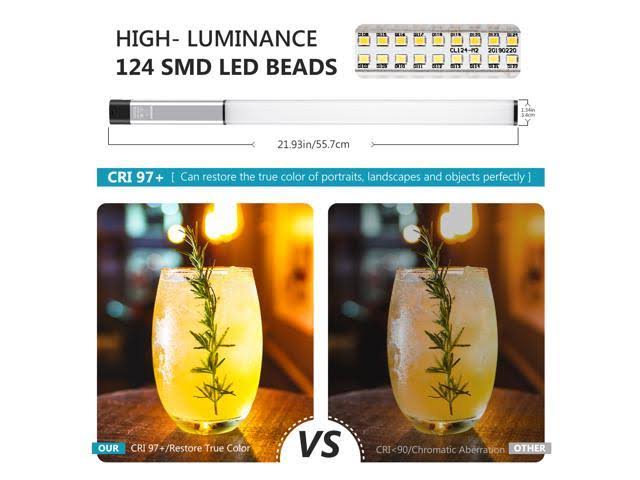 LED Video Light Stick with Barndoor and Carry Bag S453696