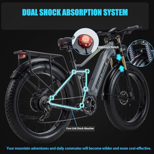 26''x4.0 Inch Fat Tire Electric Bike with 48V 30Ah Battery M710