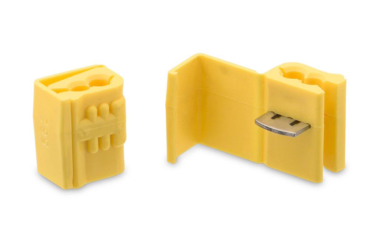 Yellow 12 AWG 10 AWG IDC Electrical Connector, 100 per Pouch D665235