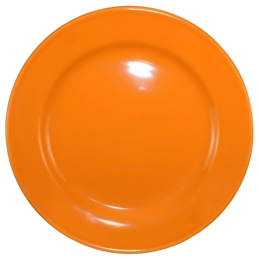 Ceramic Orange Round Plate K51885