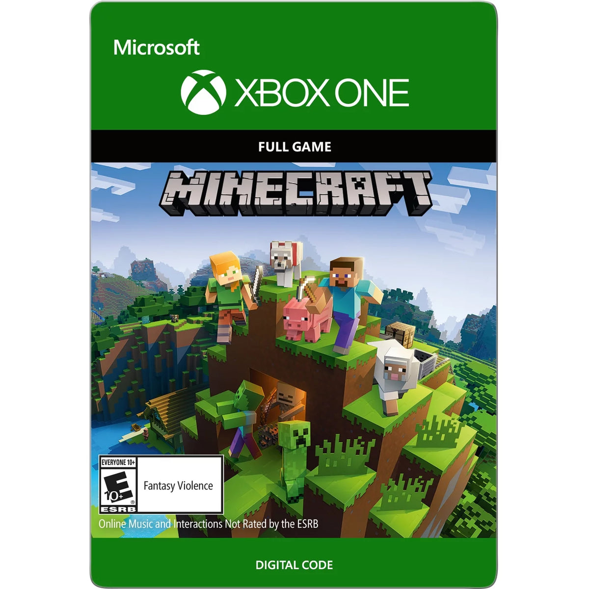 1TB SSD Black Xbox X Console and Wireless Controller with Minecraft Full Game and HDMI 2.1 Cable E26935