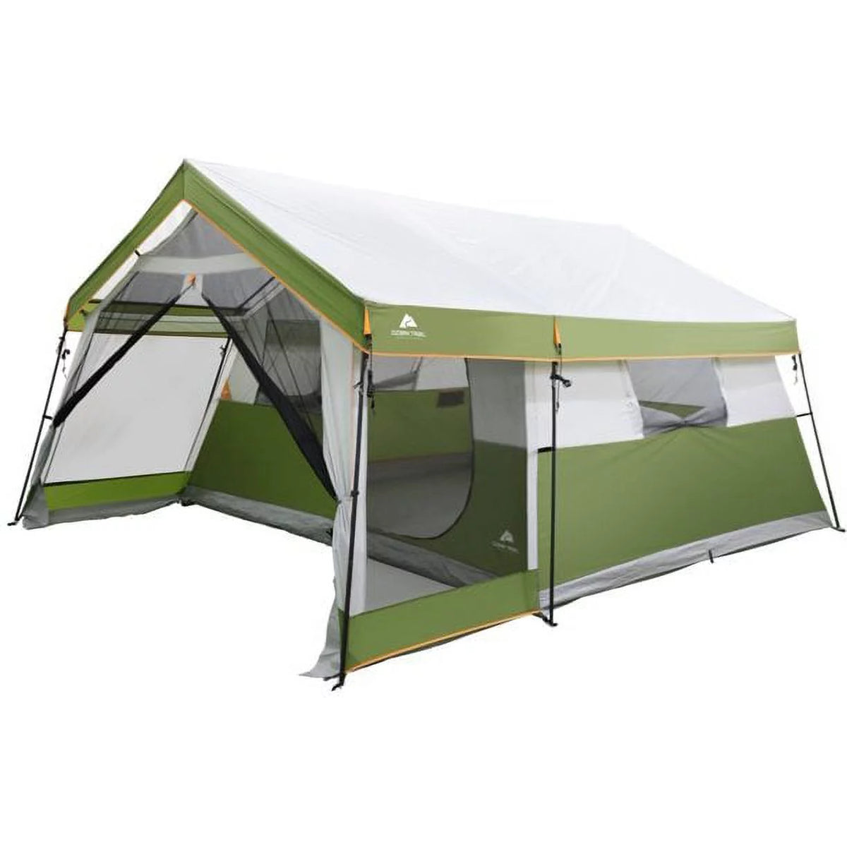 8-Person Family Cabin Tent with Screen Porch, Green D382188