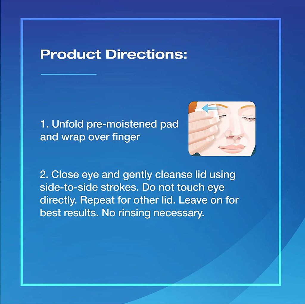 Eyelid Cleanser Pads 30 Each (Pack of 4) U71087