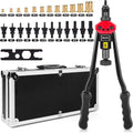 16 Rivet Nut Tool with 12 Mandrels and 115 Pcs Rivets Nuts E1913