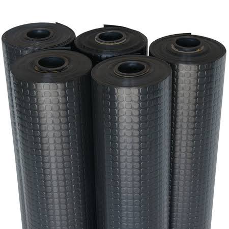 Black 2mm Rubber Flooring Rolls N298