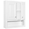 White Bathroom Wall Cabinet Q31693