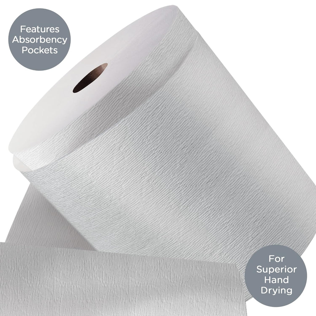 Hard Roll Paper Towels White 6 Rolls X3934