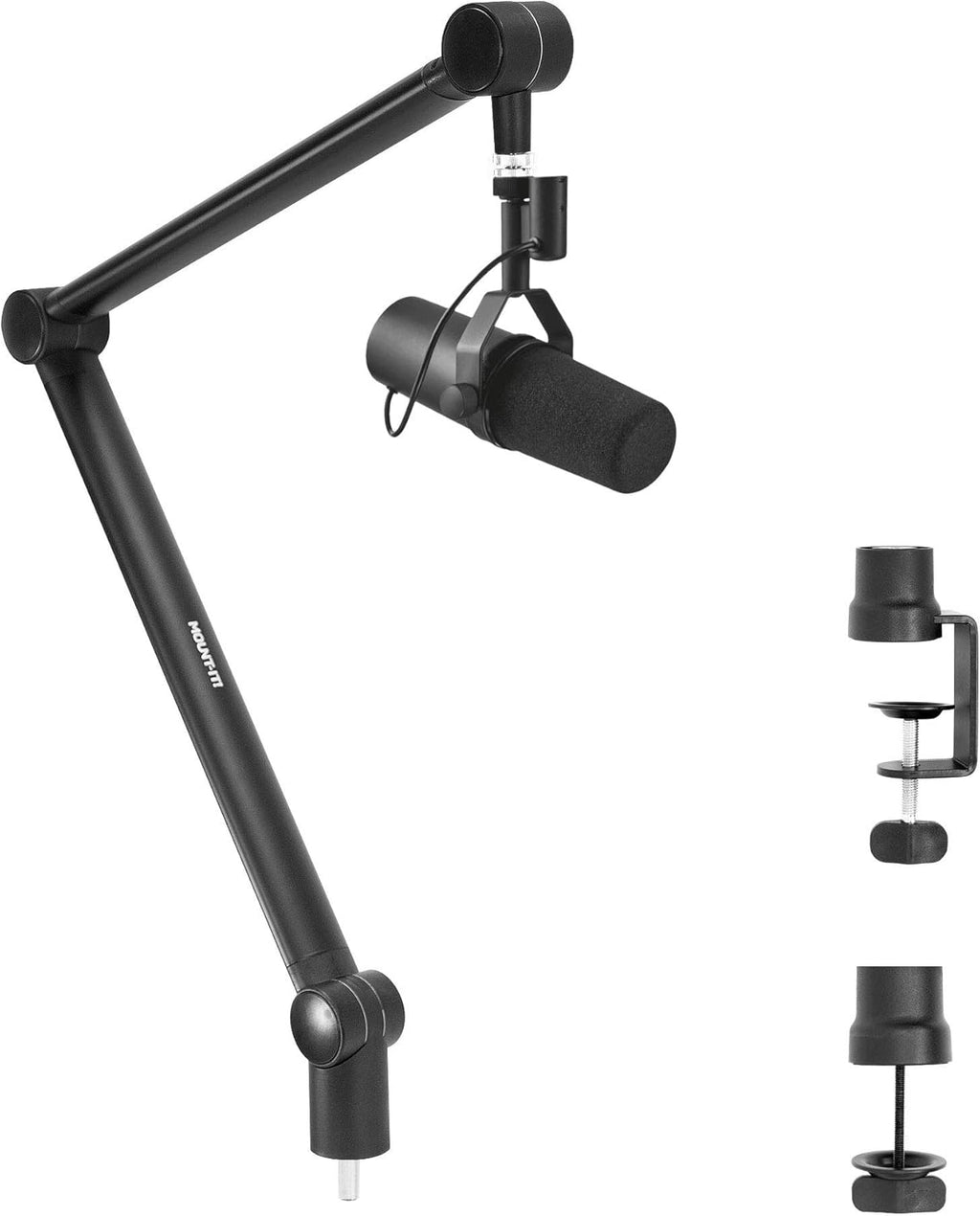 Adjustable Microphone Boom Arm with Cable Management, Pack of 2 L9007