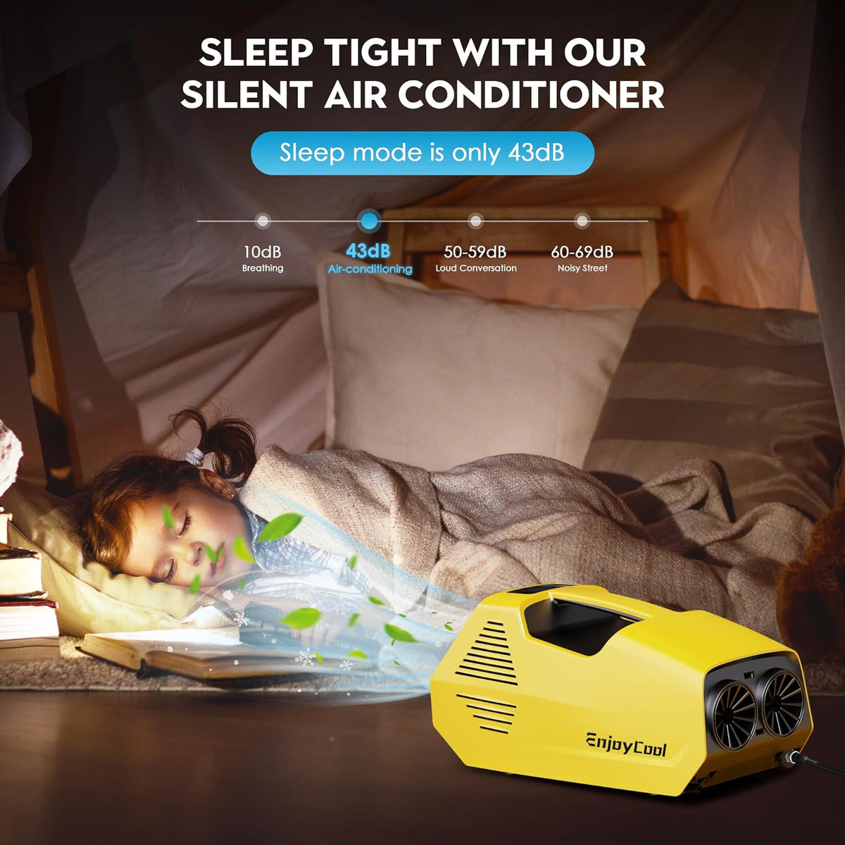 2380BTU Portable Tent Air Conditioner with Remote Control B166