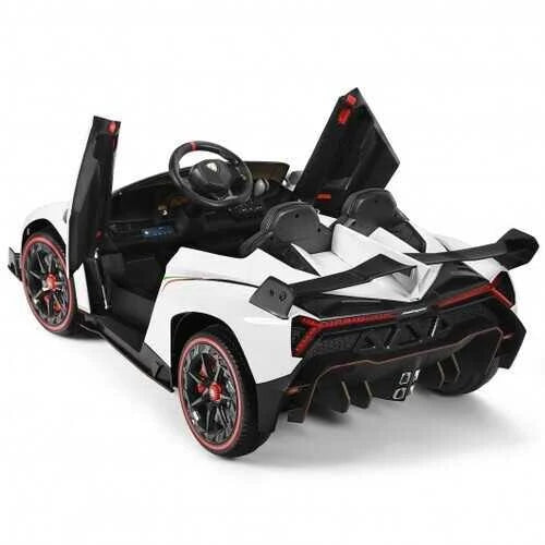 Black 2-Seater Licensed Lamborghini Ride on Car with RC E665