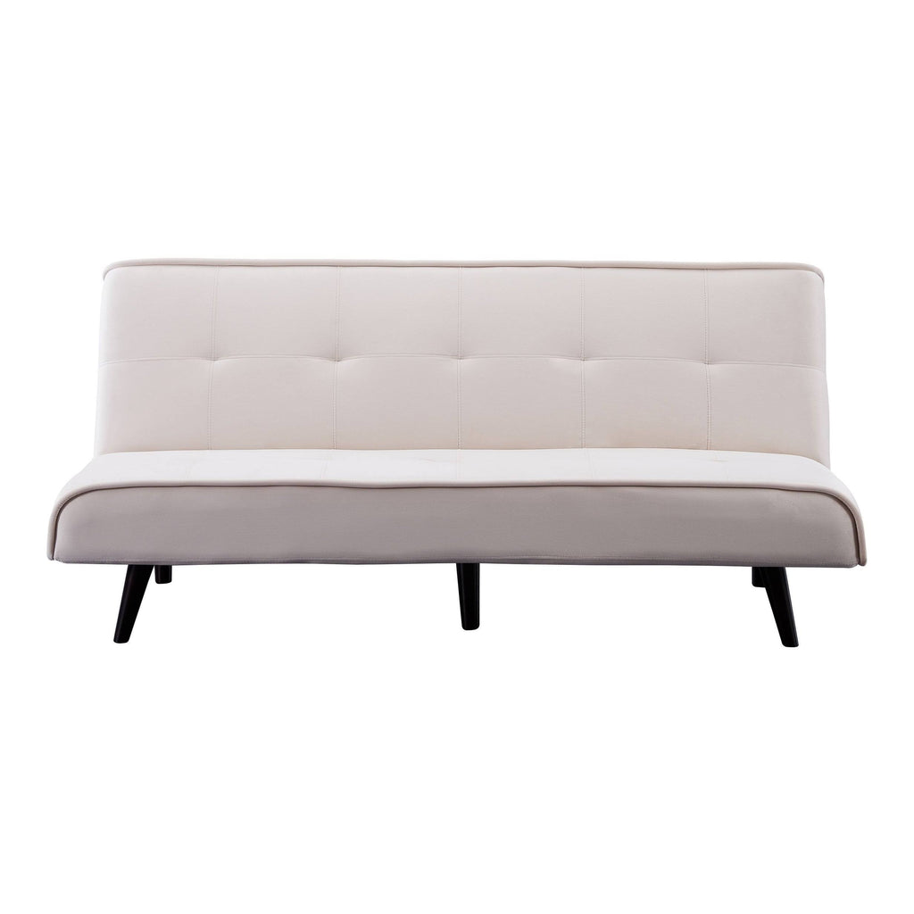 Navy Blue Velvet Convertible Sofa O783644