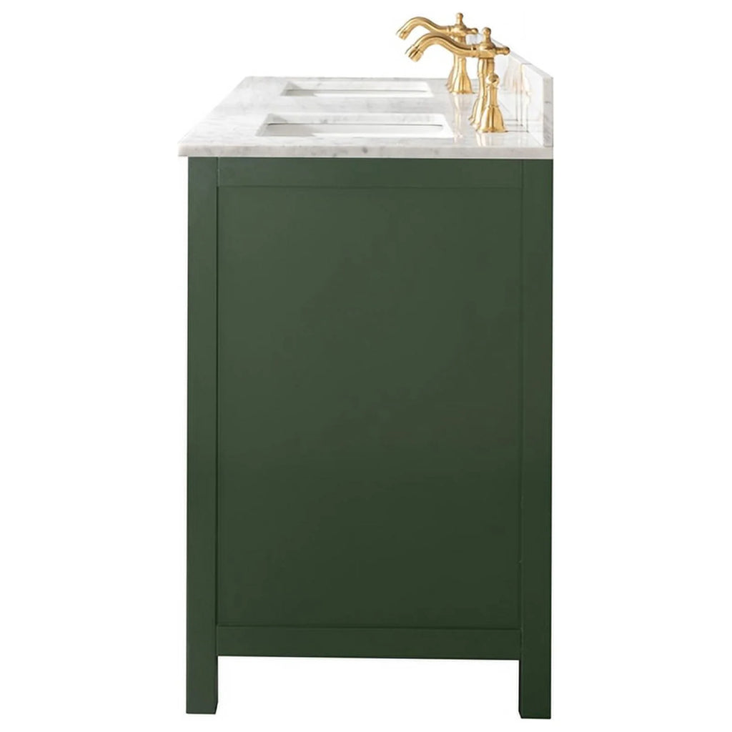 60" MDF Veneer Wood Double Sink Vanity Cabinet C71734