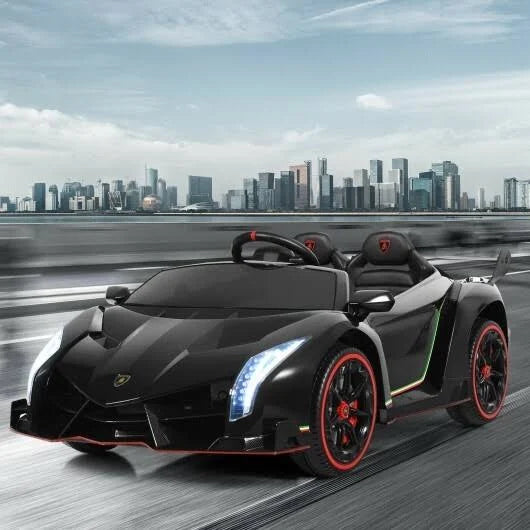 Black 2-Seater Licensed Lamborghini Ride on Car with RC E665