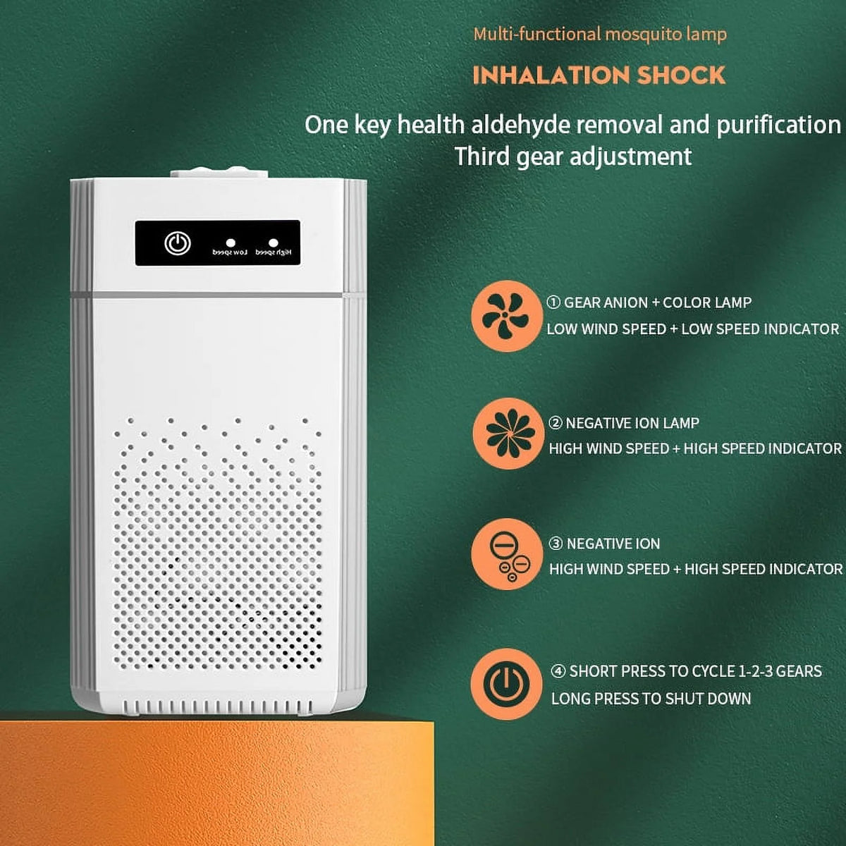 White Air Purifier for Large Room D6149