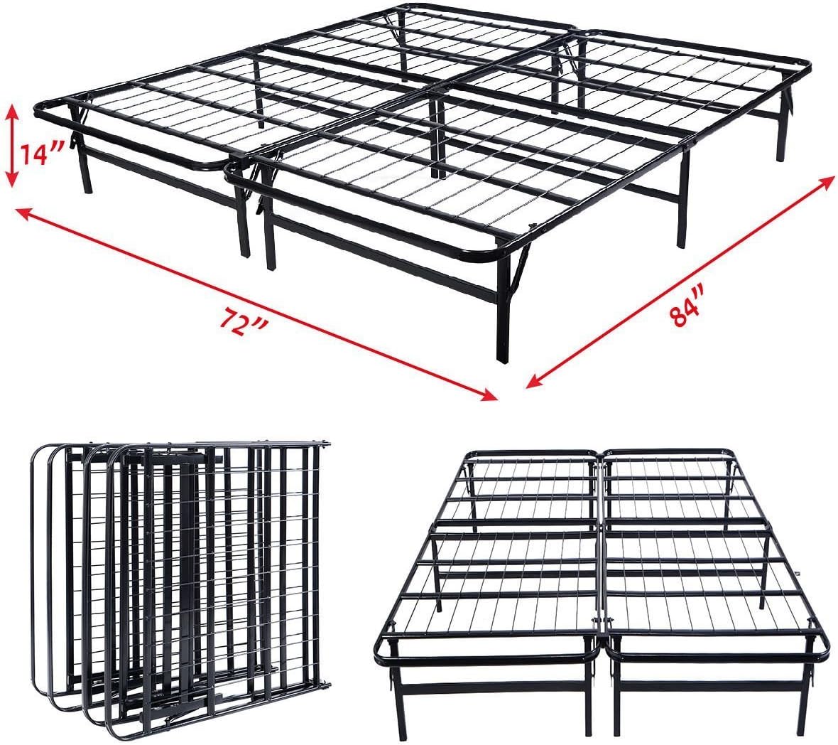 California King Size Metal Bed Frame U5844