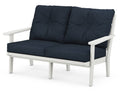 Vintage White / Marine Indigo Deep Seating Loveseat S5247