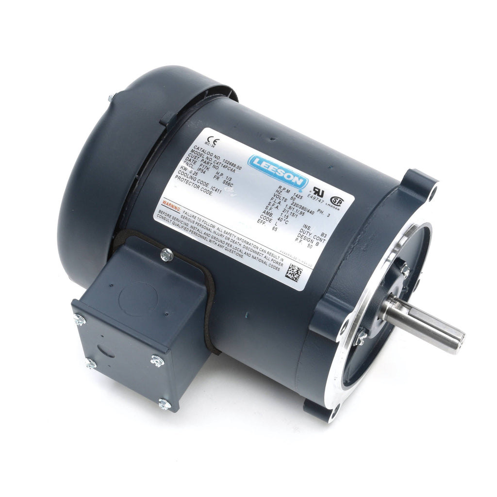 1/3 Hp Motor, 1,425 Rpm, 220/380/440V J36977