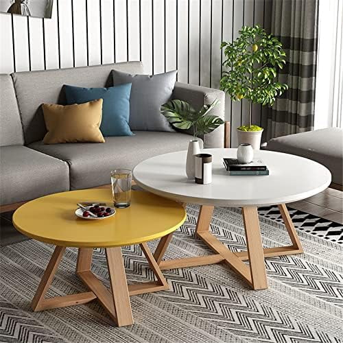 Solid Wood Round Pedestal Coffee Table F519