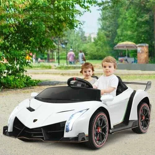 Black 2-Seater Licensed Lamborghini Ride on Car with RC E665