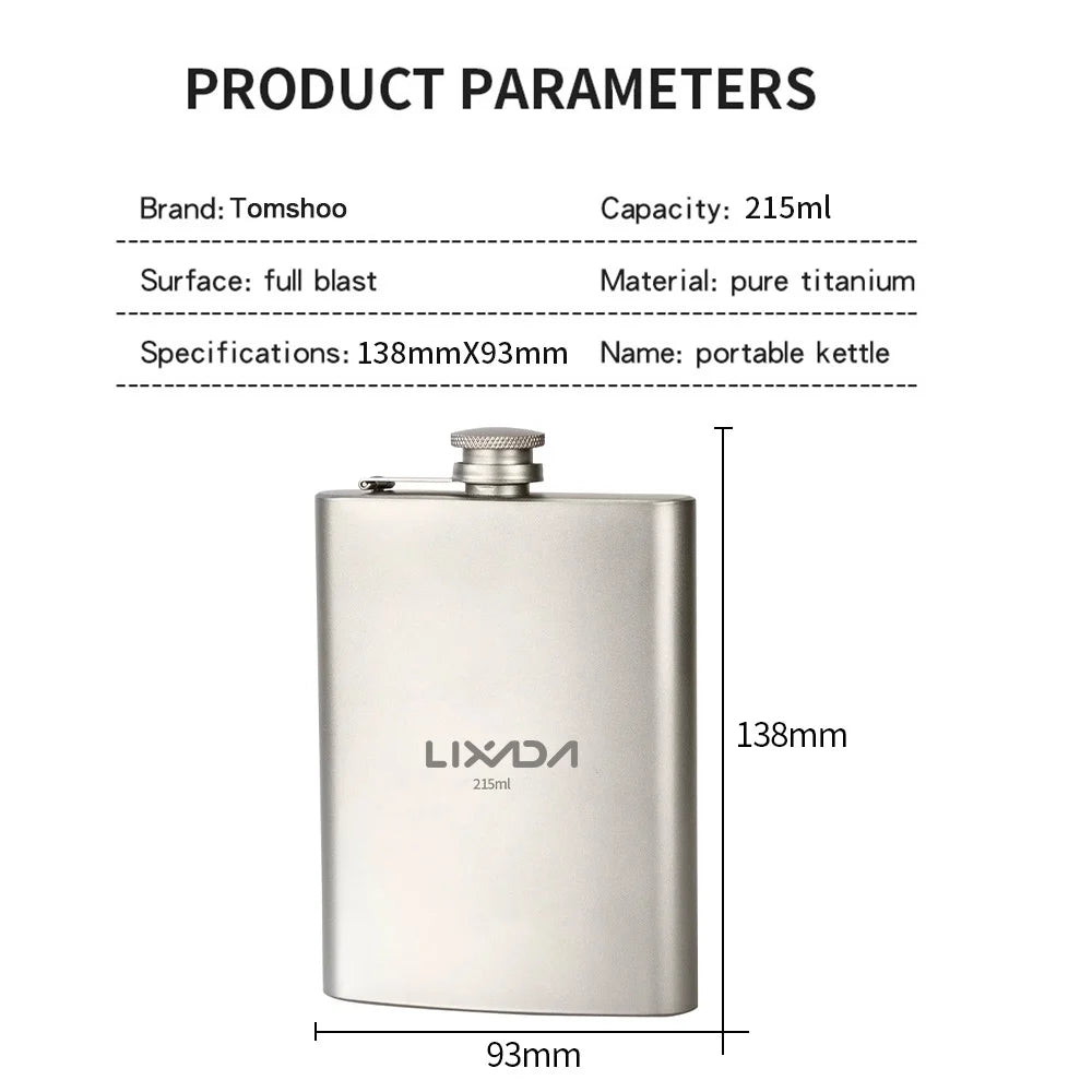 Ti Flask 215ml Wine Bottle K8788