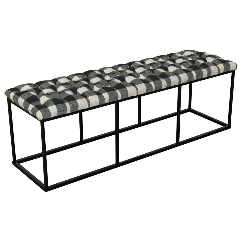 Black Padded Bench F144601