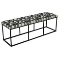 Black Padded Bench F144601