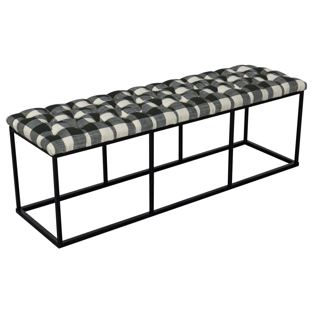 Black Padded Bench F144601