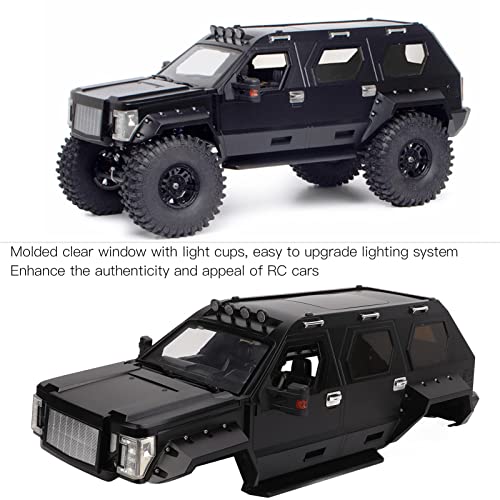 Black Plastic RC Car Body Shell T2407