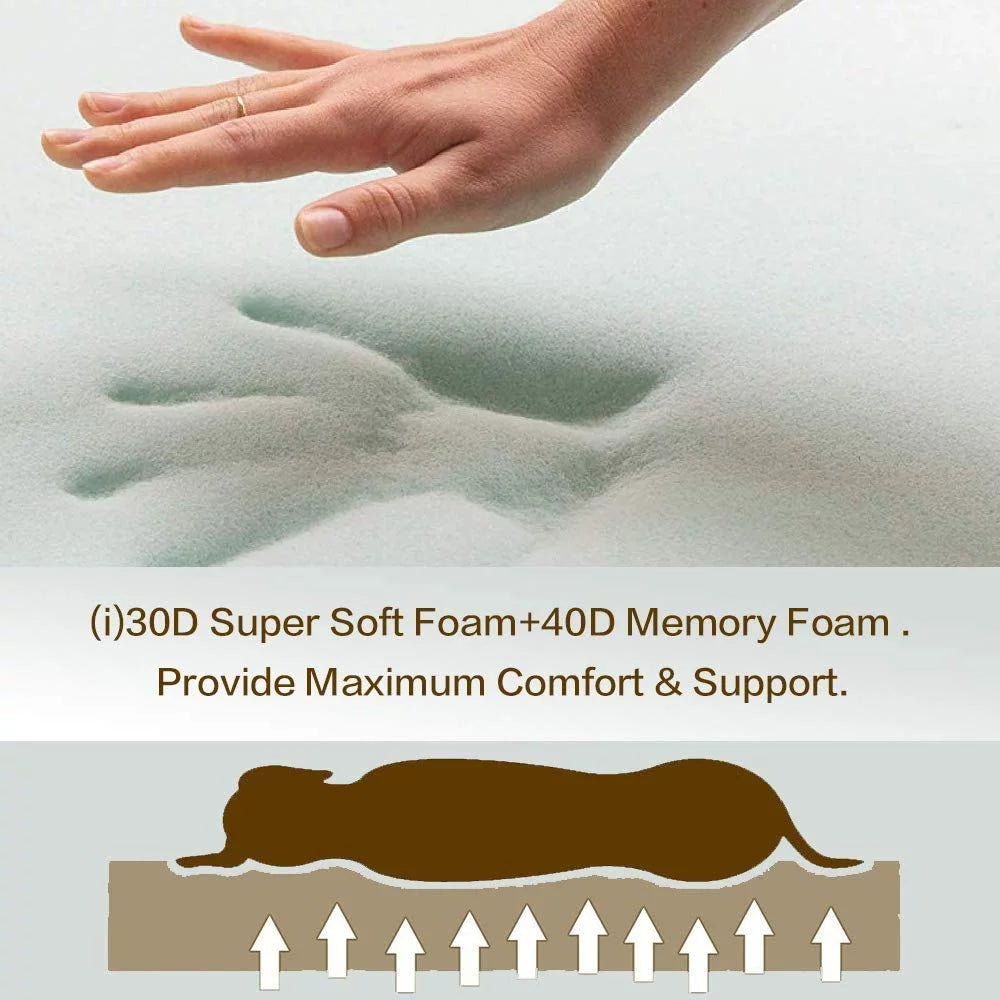 Large Memory Foam Dog Bed with Washable Cover R276