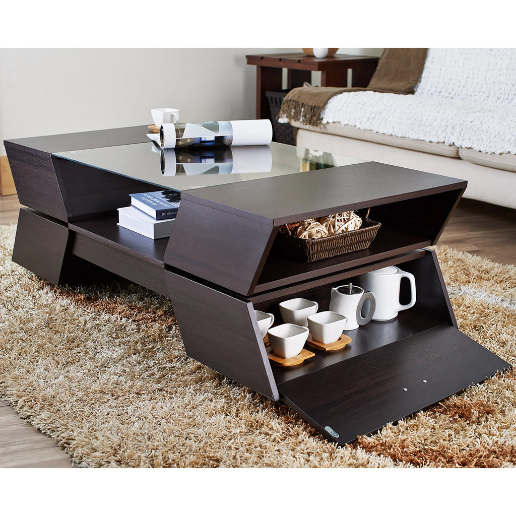 Espresso Storage Coffee Table R823