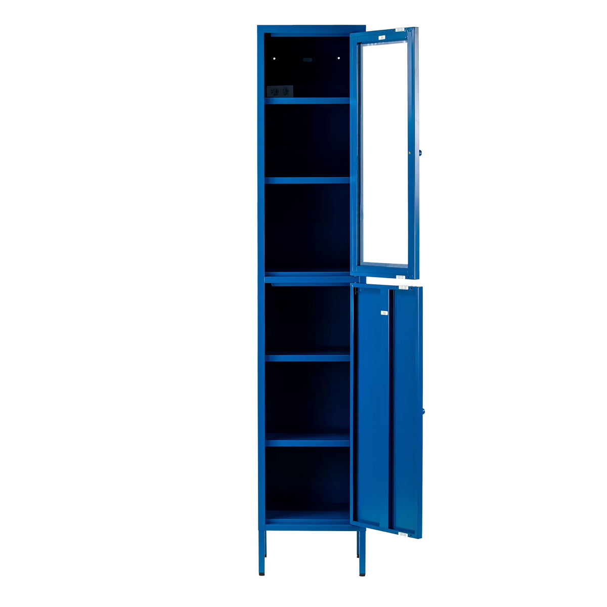 Blue Two Door Metal Cabinet F33419
