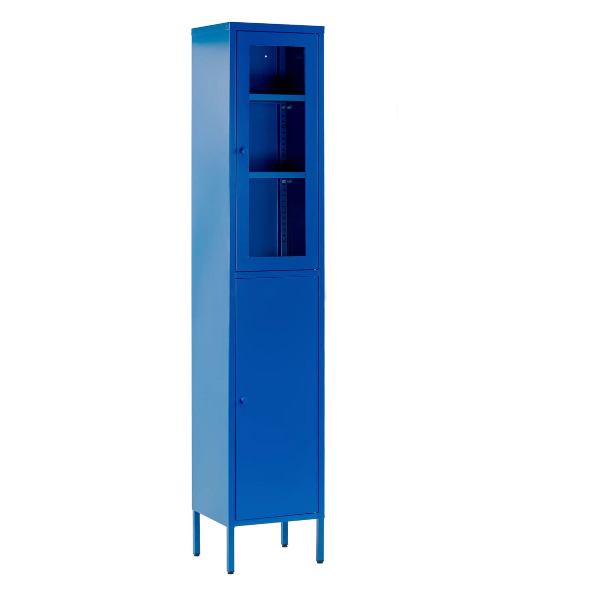 Blue Two Door Metal Cabinet F33419