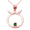 10K Taurus Pendant Necklace with 16" chain K254675