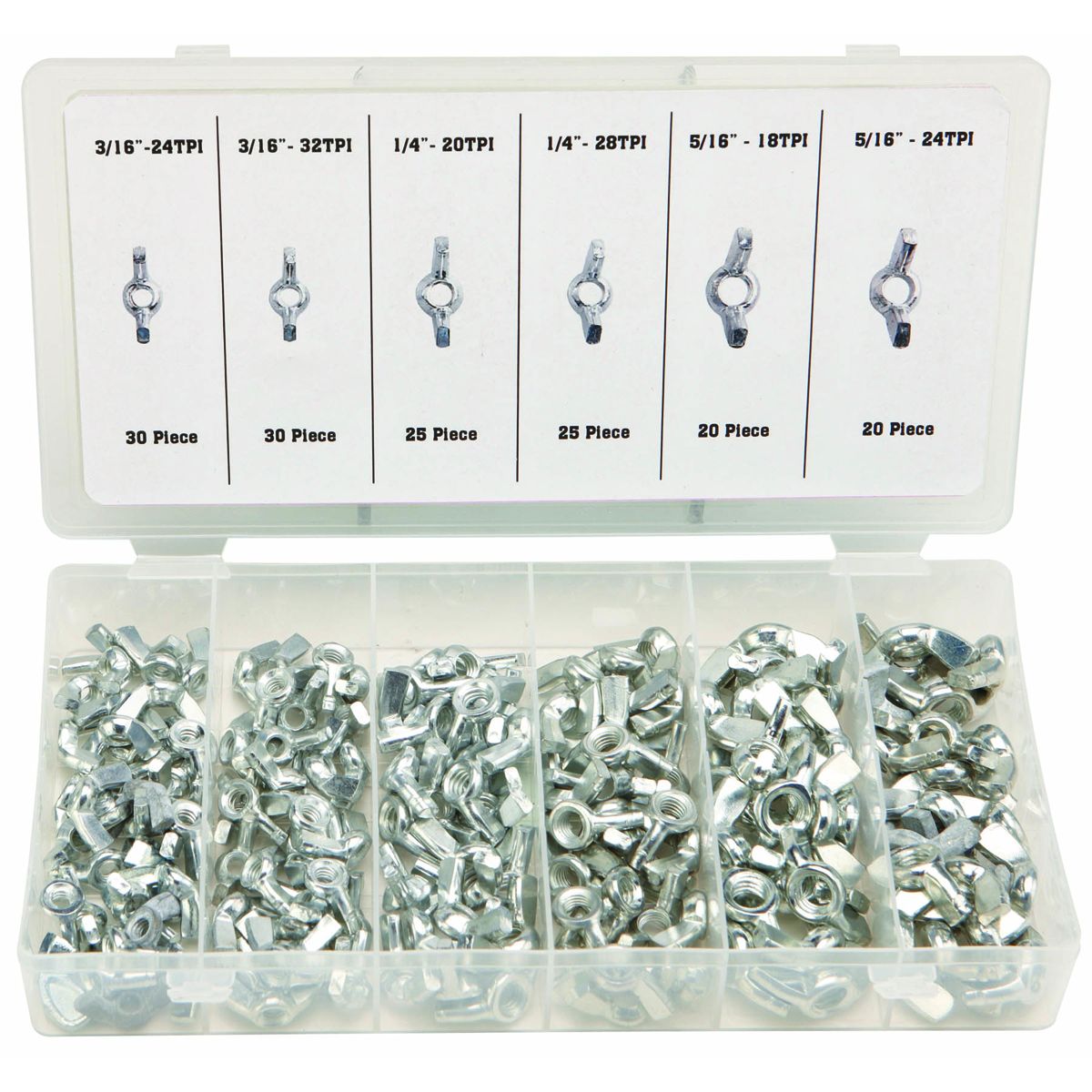 Wing Nut Assortment, 150 Piece N375