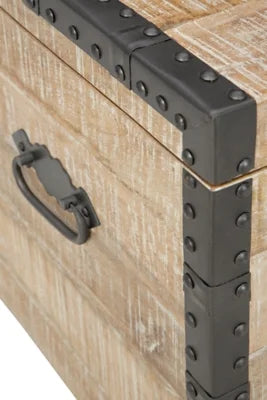 Whitewash Storage Trunk A34605