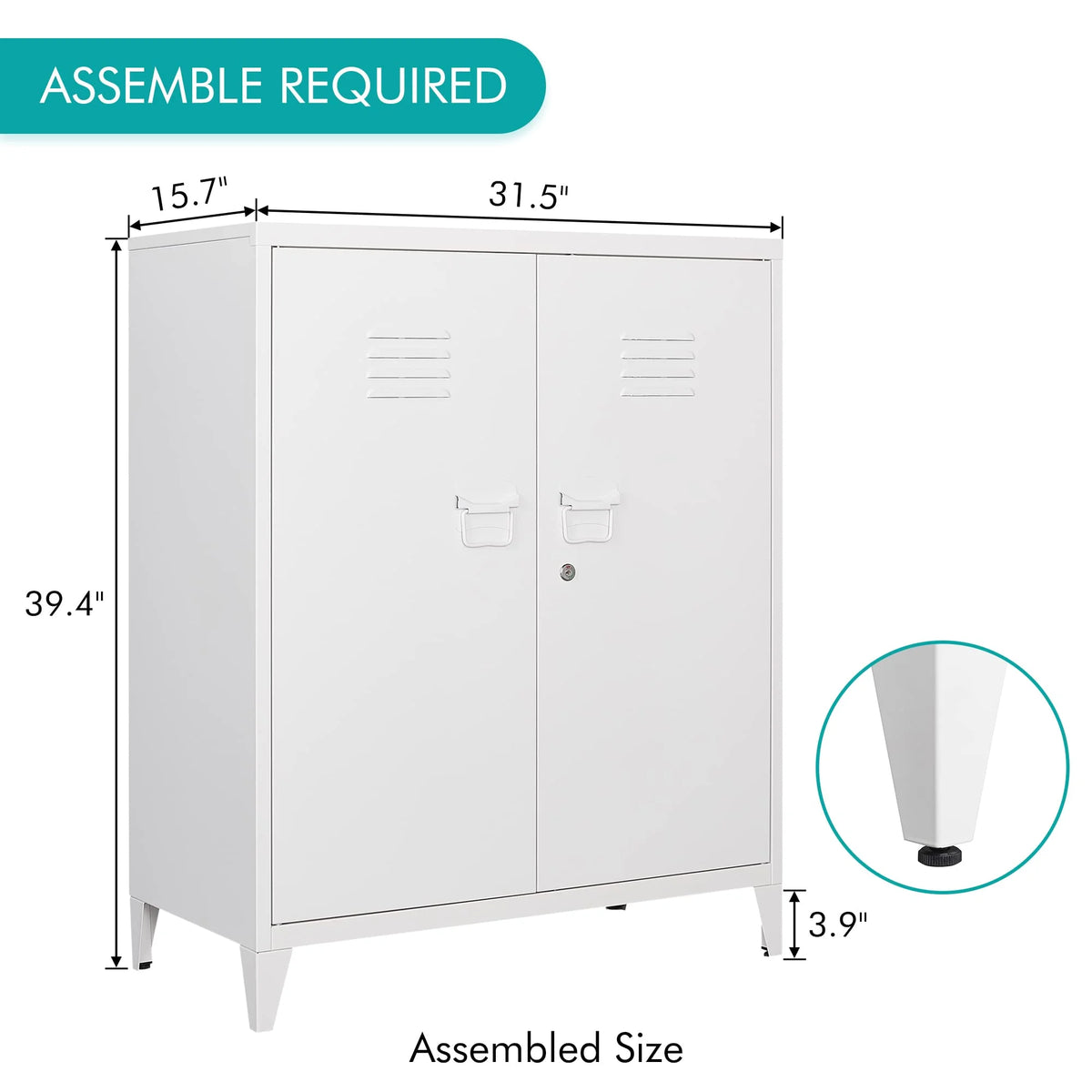 Metal Locker with 2 Doors Y8200