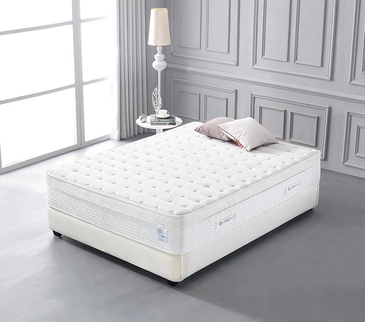 Organic Cotton Plush Memory Foam Pocket Spring Mattress Y300