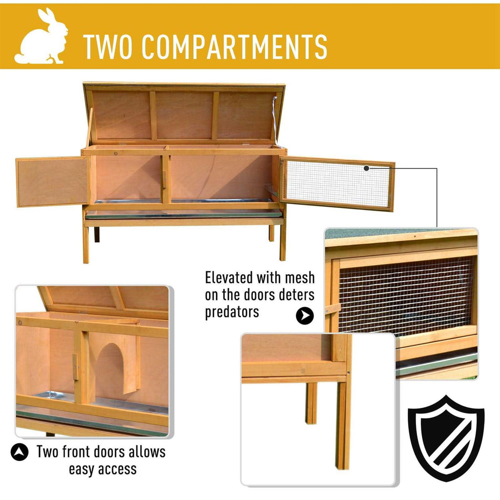 Wooden Rabbit Hutch S69110