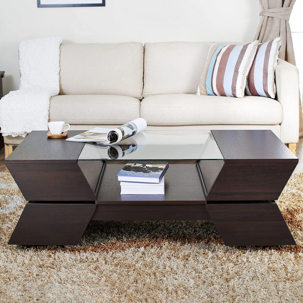 Espresso Storage Coffee Table R823
