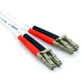 LC/LC 10GB Duplex 50/125 Multimode OM3 Fiber Patch Cable White B427
