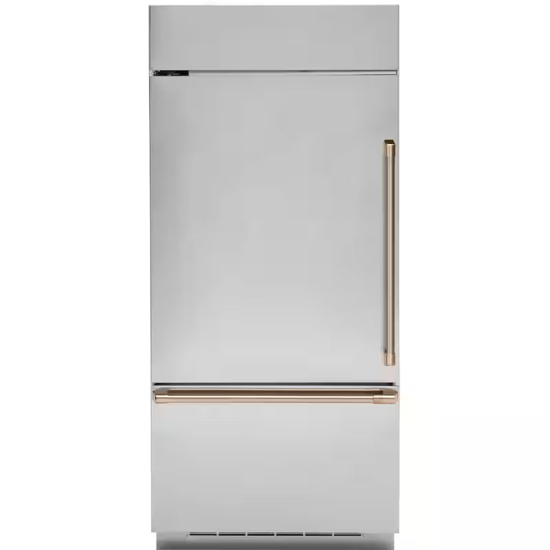 Bottom Freezer Refrigerator Handle Kit in Brushed Bronze X408