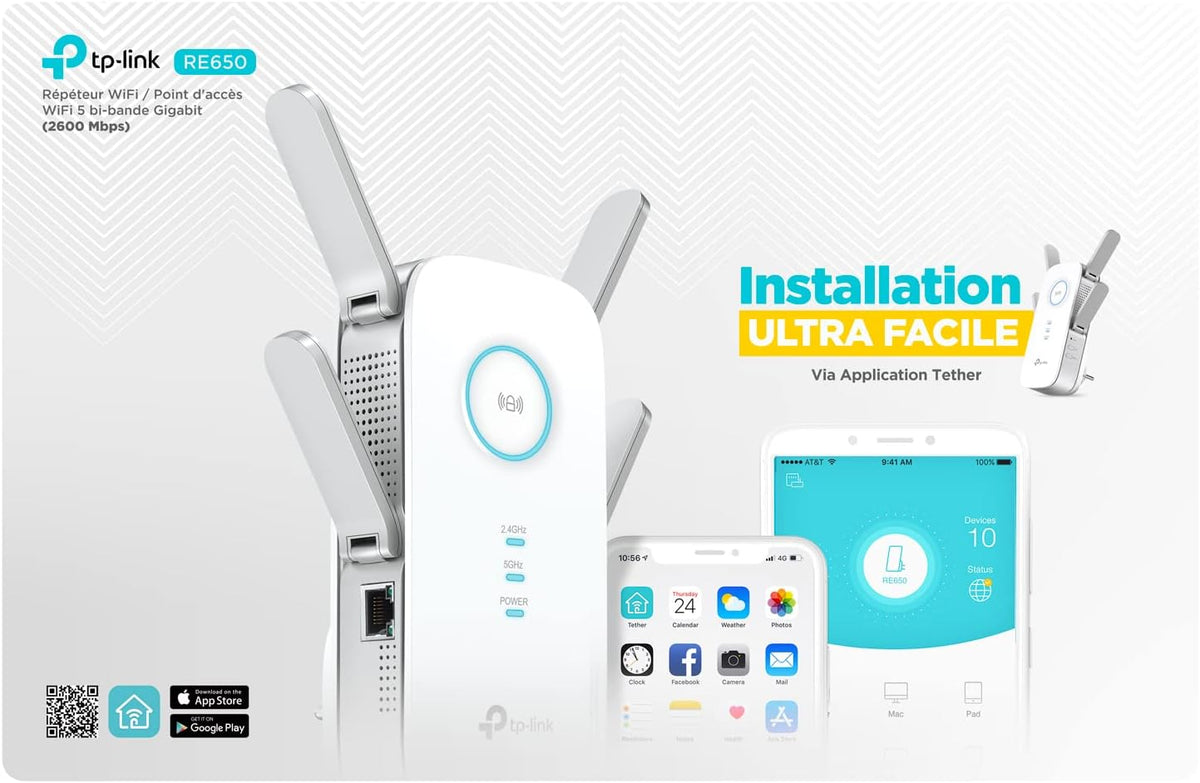 AC2600 Wi-Fi Range Extender Q1798