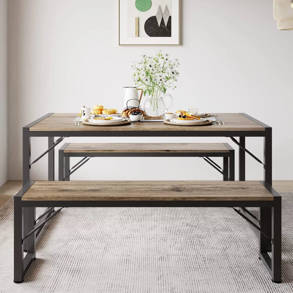 Dining Table Set for 4 Grey G8761
