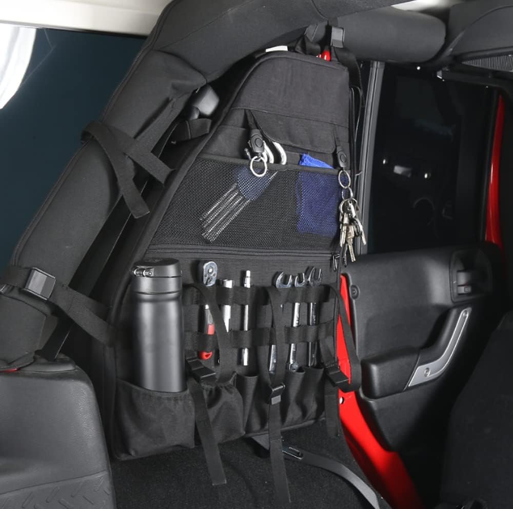 2X Roll Bar Storage Bag Cargo Cage Multi-Pockets Organizers Tool Storage E18123
