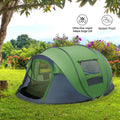 4 Person Pop up Tent Waterproof 2 Doors Y87897