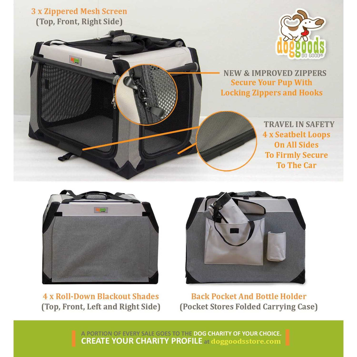 Foldable Travel Dog Crate L116956