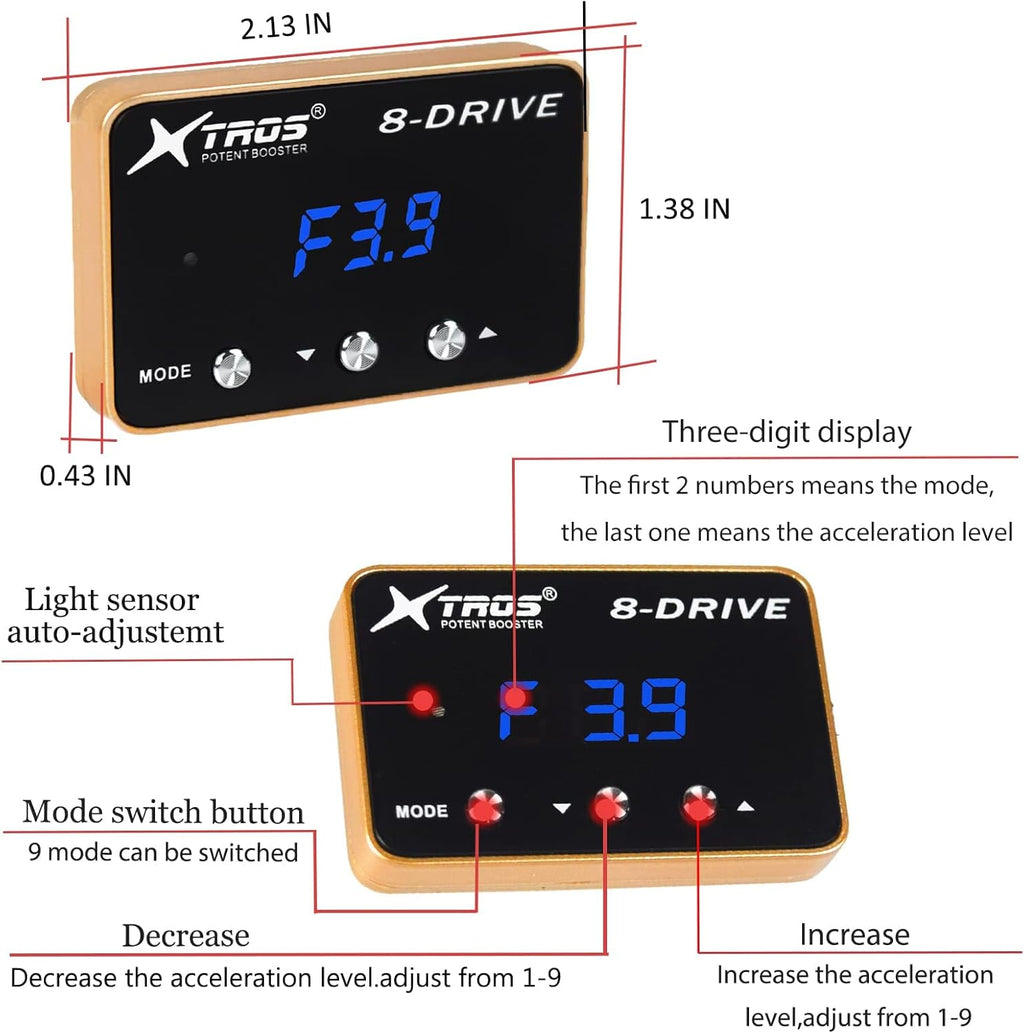 Pedal Throttle Response Controller Electronic Accelerator Booster Pack of 2 E4067
