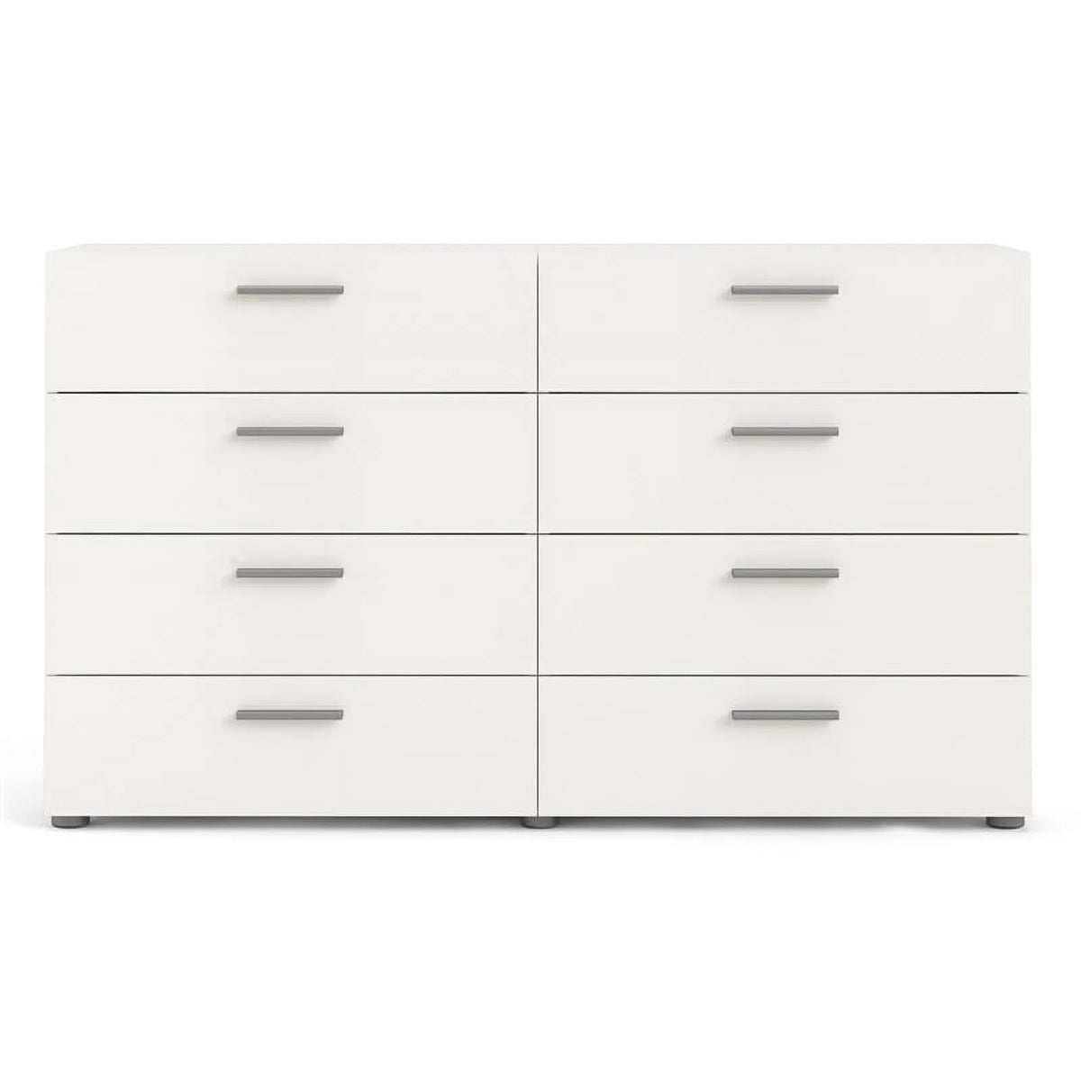 White 8 Drawer Engineered Wood Dresser B5294