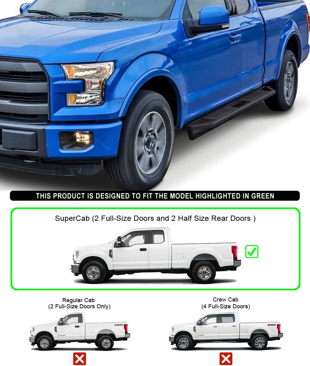 6.5in Aluminum Running Boards D75627