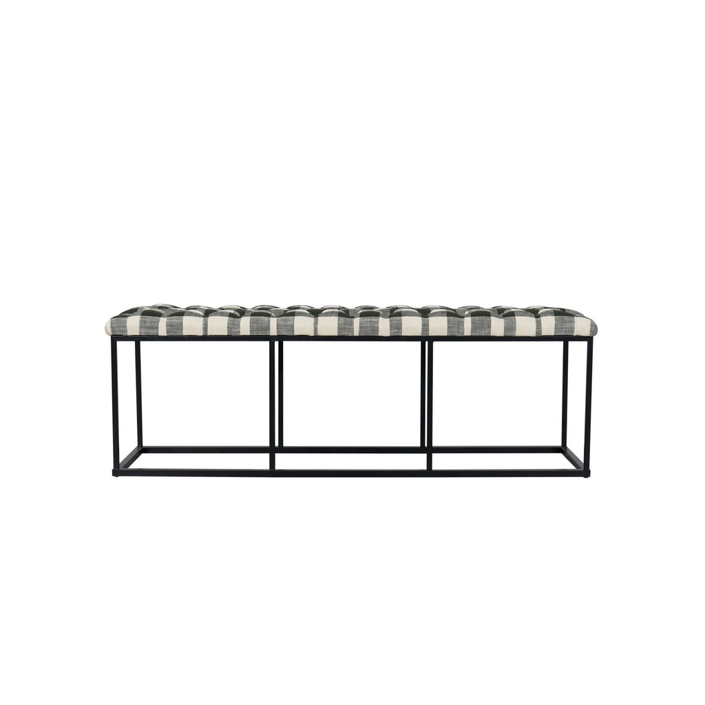 Black Padded Bench F144601